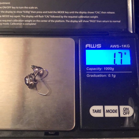 Sterling Silver Kidney Wire Hook Earrings - Picture 5 of 5